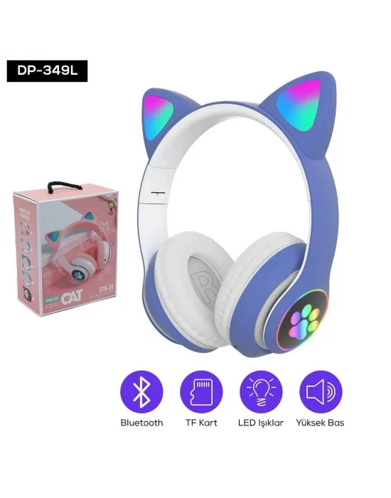 Kedi Figurlu Kulaklık