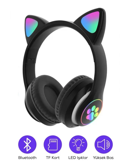 Kedi Figurlu Kulaklık