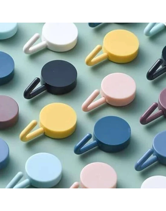 Kendinden Yapışkanlı Renkli Duvar Askısı