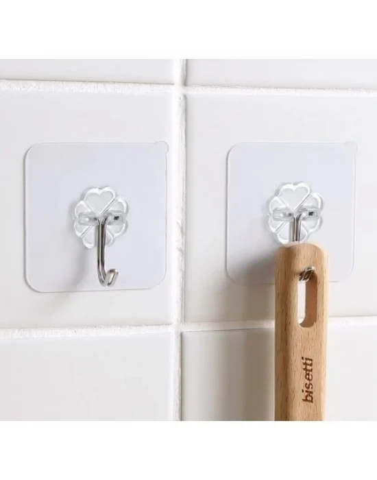 Kendinden Yapışkanlı Şeffaf Askı 5 Li Set