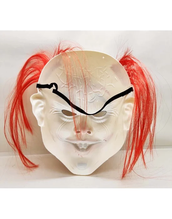 Kızıl Saçlı Joker Palyaço Maskesi