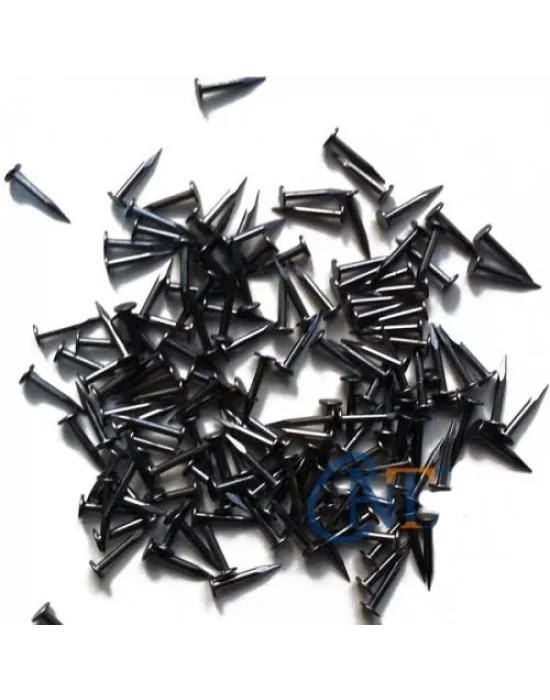 Klips, Menteşe, Ayağı Çivisi 9mm Çelik - Siyah 100gr
