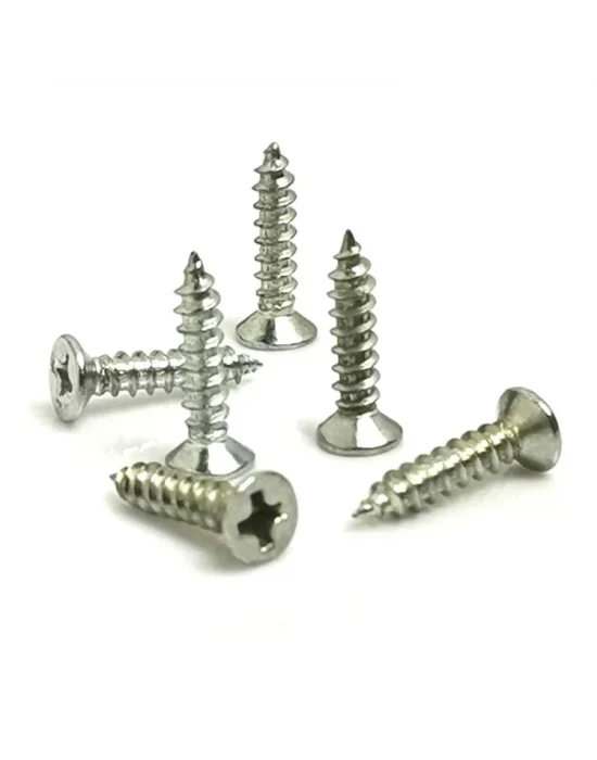 Klips, Menteşe, Ayak, Ağaç, Sunta Vidası 2,2x9,5mm - Nikel 100 Adet