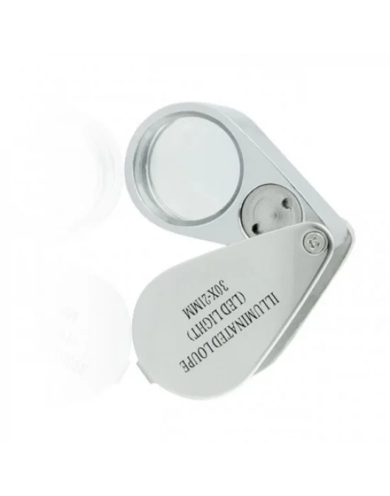 Kontrol, Için Özel Kutulu Metal Işıklı Lup 30x21