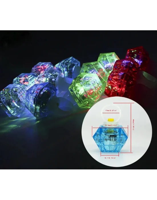 Kristal Led Parti Yüzük Seti (639lı)