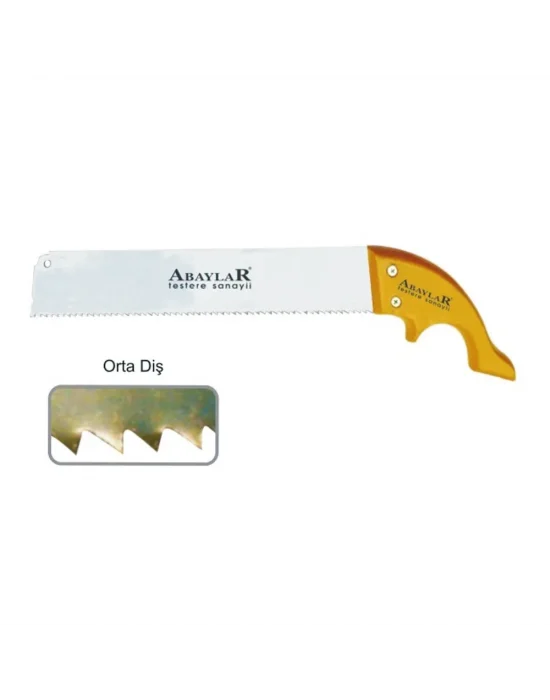 Lar Orta Diş El Testere 12 No - Ahşap Sap