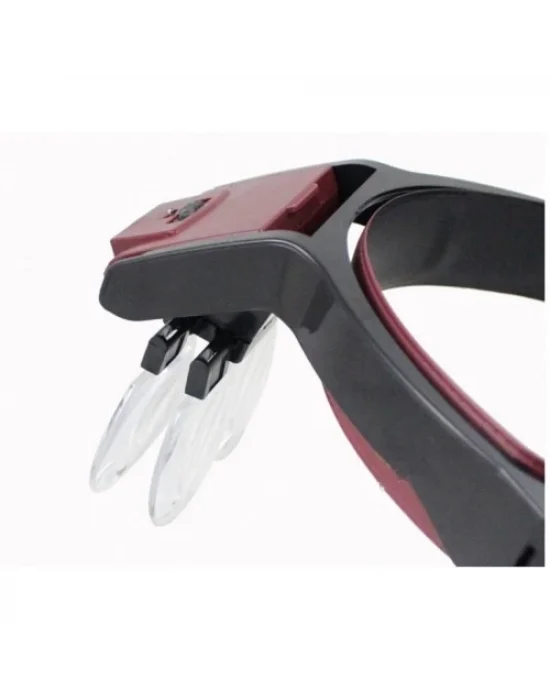 Lens Takmalı 4 Lens , Led Lambalı Şapka Tip Büyüteç