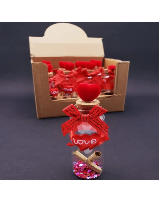Love Kalpli Dilek Şişesi