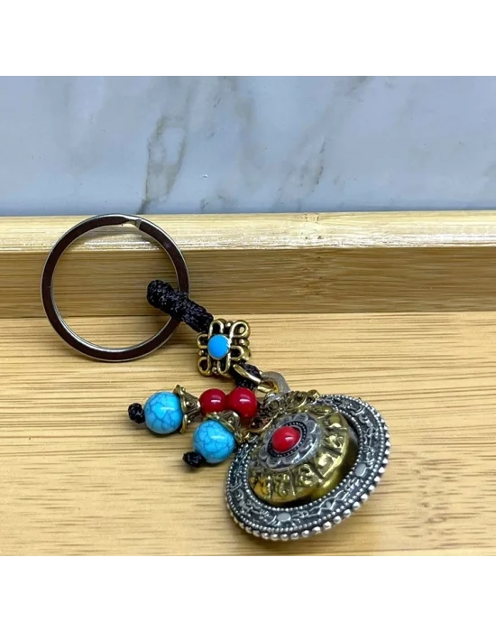 Mantra Çarkı Şans Anahtarlık Alk4465