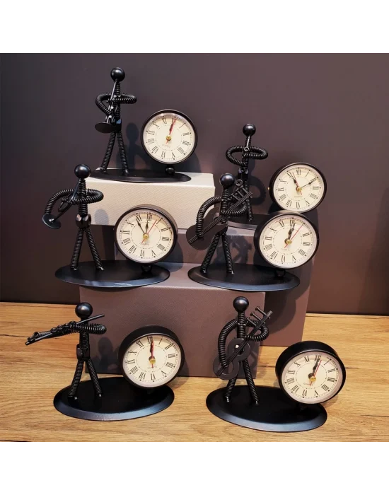 Metal Adam Masaüstü Saat