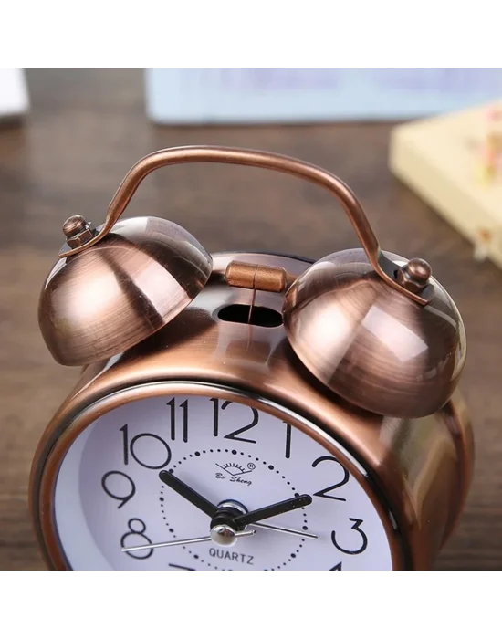 Metal Bakır Masa Saati