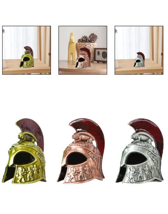 Metal Dekoratif Şövalye Miğferi