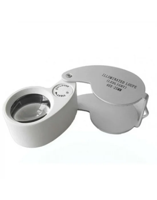 Mini 40x25mm Takı Büyüteç, Cep Büyüteç, Teftiş, Elmas Pullar, Madeni Kontrol Lup Mg21011