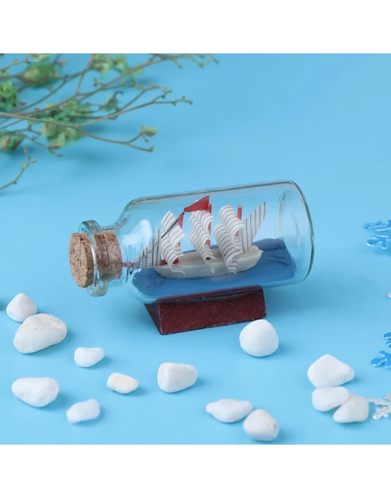 Mini Boy Şişe İçerisinde Gemi Maketi