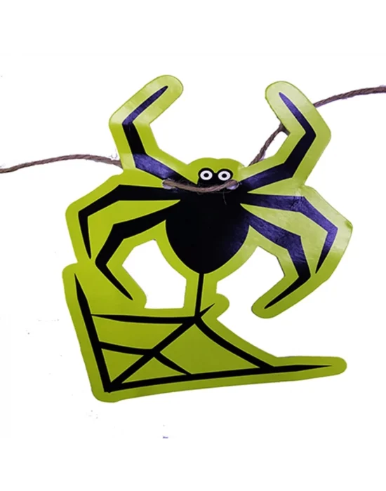 Örümcek Şekilli Asmalı Halloween Flama Banner Afiş 2 Metre