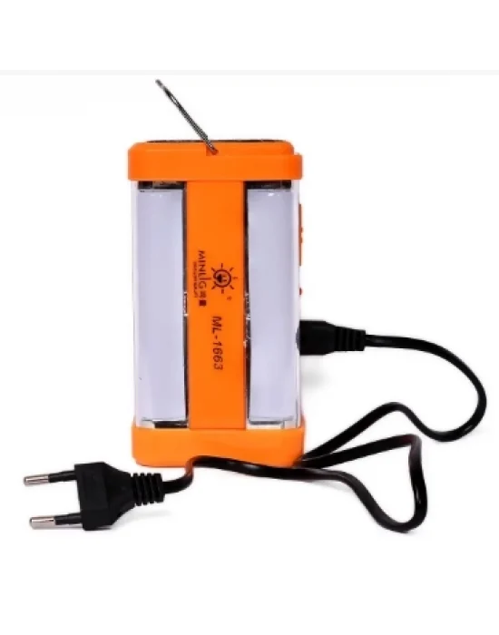 P-1663 Güneş Enerjili Şarjlı Güçlü Işıldak