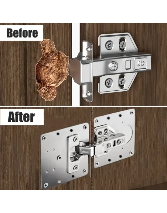 Paslanmaz Çelik Menteşe Onarım Plakası