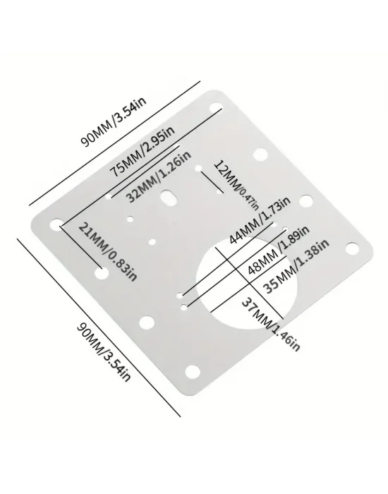 Paslanmaz Çelik Menteşe Onarım Plakası