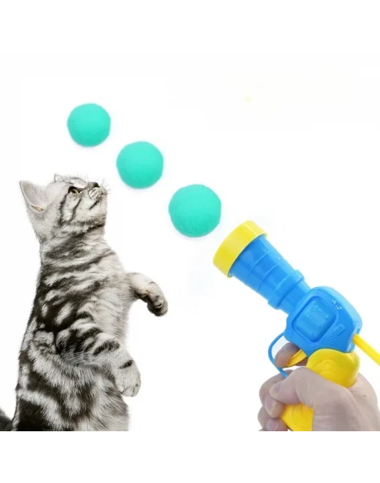 Peluş Top Atan İnteraktif Kedi Oyuncağı