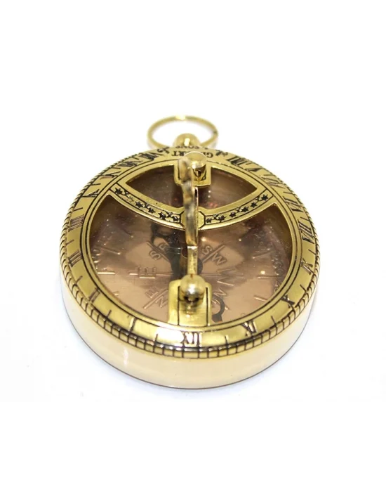 Pirinç Güneş Saati Ve Pusula Modeli 7830