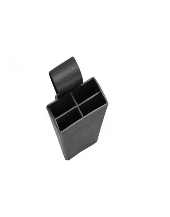 Plastik Bıçak Kütüklüğü 4 Lü - Kırmızı, Plastik, Kemerlikli Bıçak Çanta