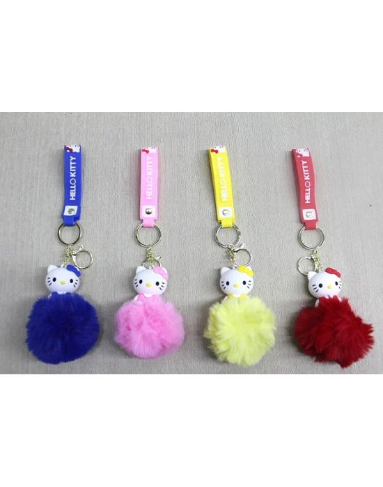 Ponponlu Hello Kitty Anahtarlık Alk4247