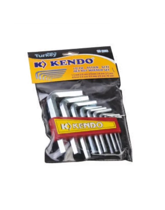 Poşetli 6 Köşe Alyan Seti 10 Parça