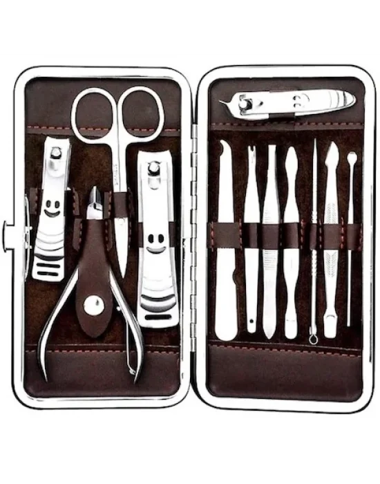 Profesyonel Çelik Manikür Pedikür Seti 12 Parça