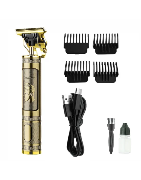 Ps-033 Çelik Kasa Profesyonel T-bıçak Saç Sakal Ense Ve Çizim Tıraş Makinesi