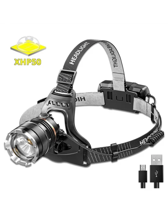 Ps-8002 Sensörlü Zoomlu Profesyonel Şarjlı Kafa Lambası