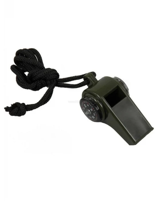 Pusulalı Termometreli Acil Durum Düdüğü ( 3 İn 1)