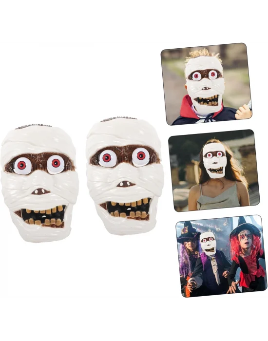 Sallanan Yaylı Oynar Gözlü Mumya Maskesi