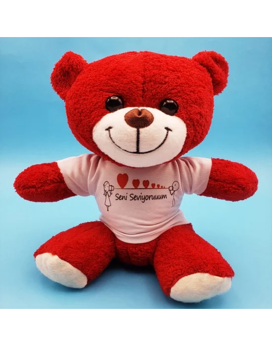 Seni Seviyorum Tasarımlı Oyuncak Ayı