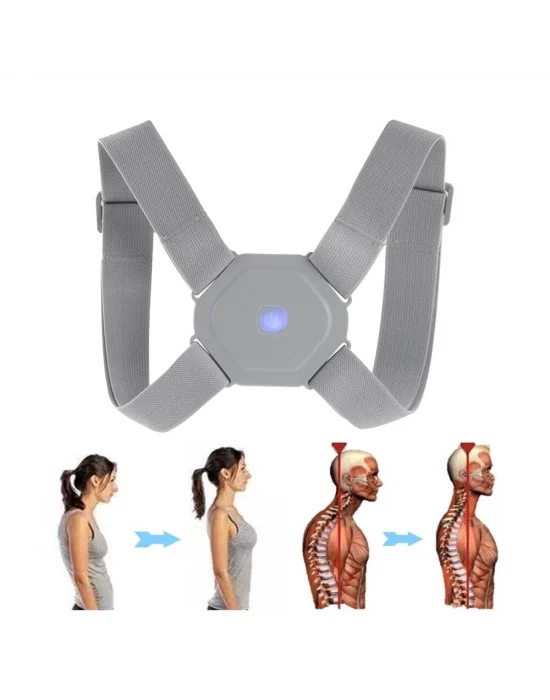 Sensörlü Dik Duruş Korsesi Şarjlı Titreşimli