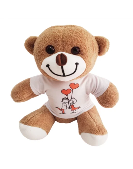 Sevimli Tişörtlü Peluş Ayicik