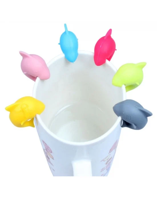 Silikon Köpek Baliği Kupa Belirteci