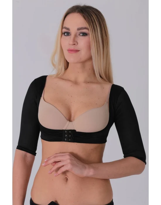 Siyah Kadın Kol Ve Sırt Toparlayıcı Korse - 796