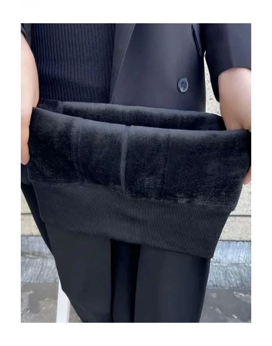 Siyah Peluş Tayt Pt580-1