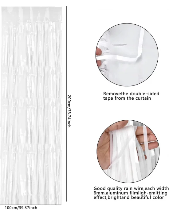 Soft Beyaz Renk Duvar Ve Kapı Perdesi İthal 100x200 Cm