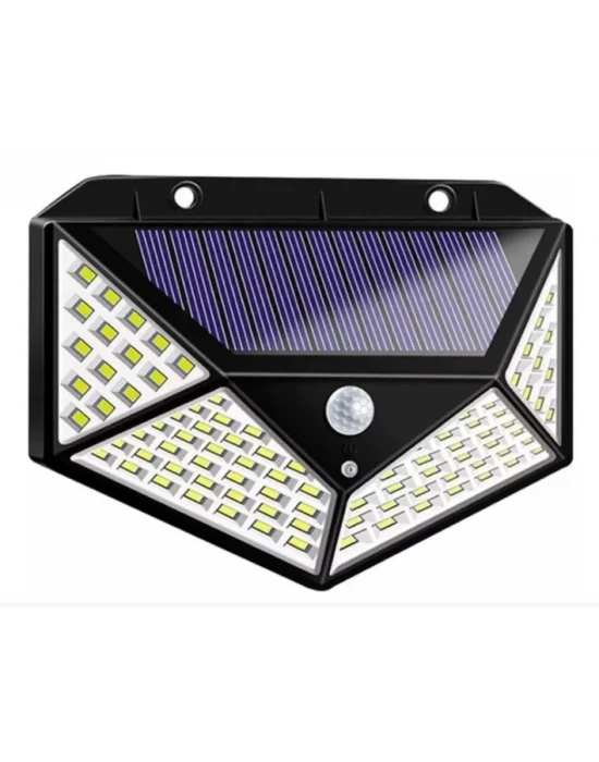Solar Hareket Sensörlü Duvar Lambası 100 Led Mz-303