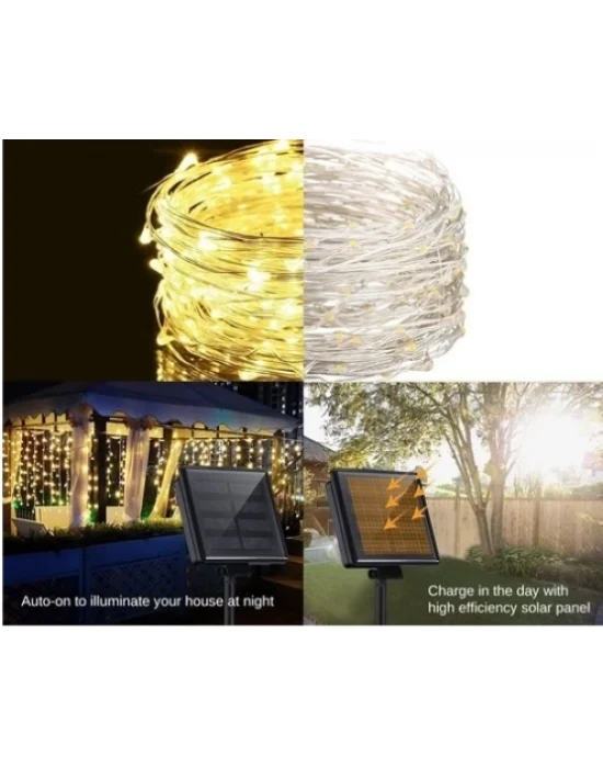 Solar Peri Led 20m 200 Led Gün Işığı