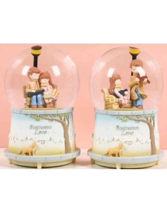 Sonbahar Sevgili Kar Küresi Orta Boy