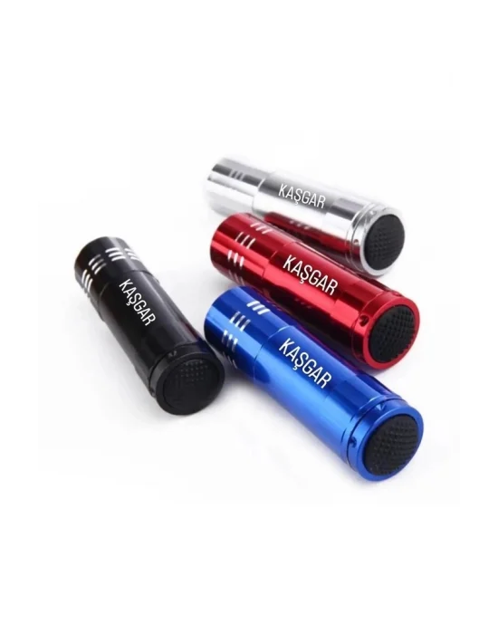 Süper Parlak 9 Ledli Metal Mini El Feneri