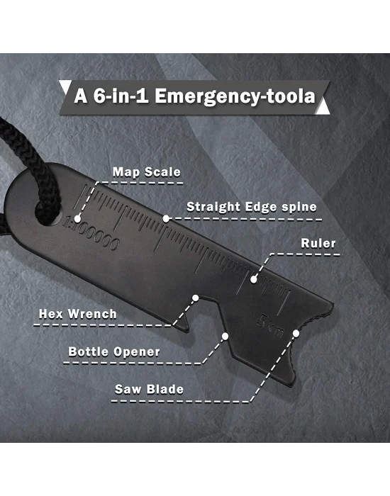 Survive Magnezyum Çubuğu Ateş Başlatıcı Çakmak Taşı