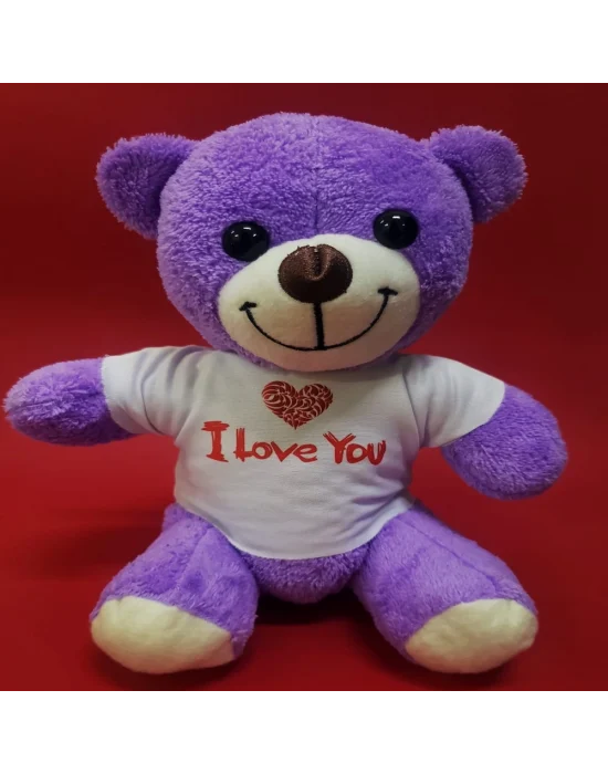 Tişörtlü Mor Ayı