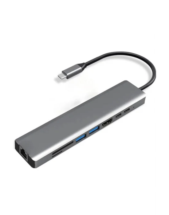 Type-c To Hdtv Multifunction Adapter 8 Port Kablo