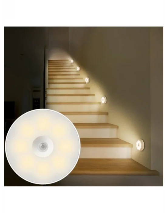 V-009 Hareket Sensörlü Usb Şarjlı Led Işık Lamba-oda, Mutfak, Salon Ve Merdiven Işıklandırma