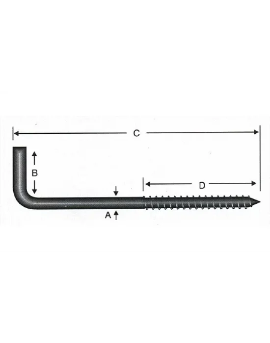 Vidalı Korniş Çivi No:3 - 3,5x30 - 200 Adet