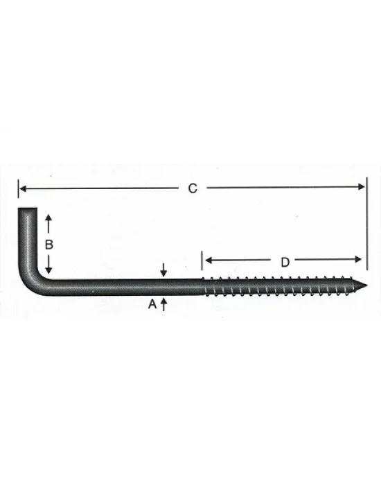 Vidalı Korniş Çivi No:8 - 4x80 - 100 Adet