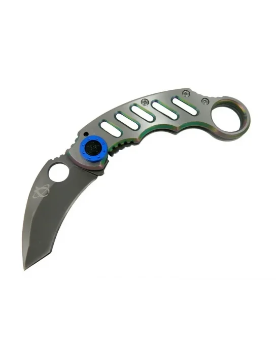 X05bl Gümüş Karambit 17 Cm - Metal Saplı, Manuel